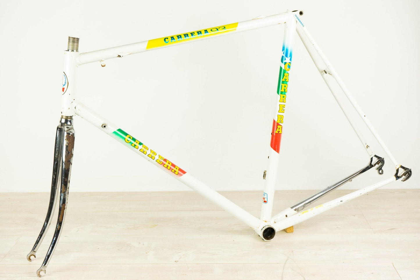 CARRERA TASSONI 1993 TEAM VINTAGE FRAME SET ROAD BIKE 57 COLUMBUS OLD PANTANI