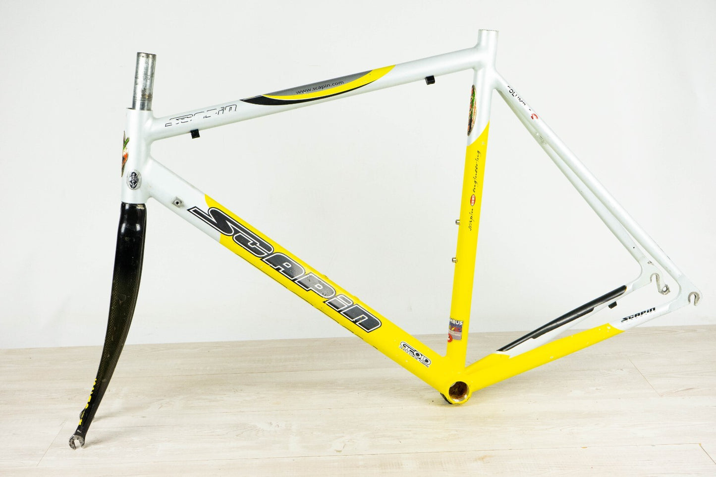 SCAPIN VINTAGE FRAME 54 ROAD BIKE BICYCLE 90S COLUMBUS ALTEC ALUMINUM M CARBON