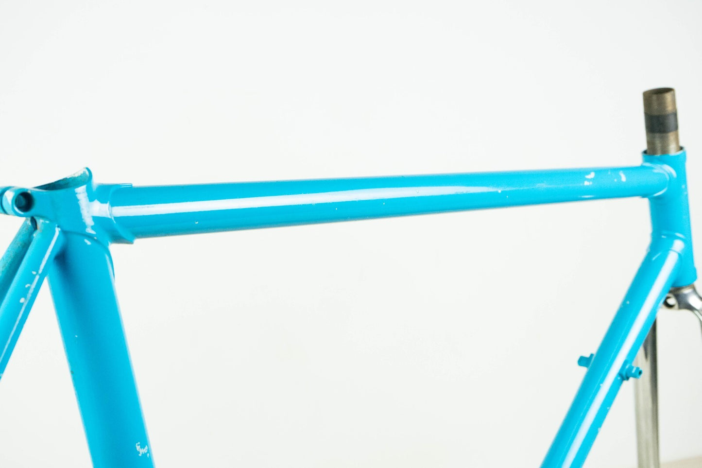 DAZZAN VINTAGE FRAME SET 51 52 ROAD BIKE STEEL BICYCLE BLUE AERO COLUMBUS OLD
