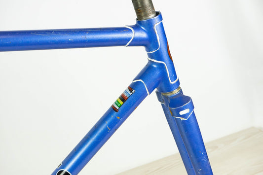 LEGNANO VINTAGE STEEL FRAME SET 51 54 OLD SPORT CITY BIKE BICYCLE 70S BLUE FALCK