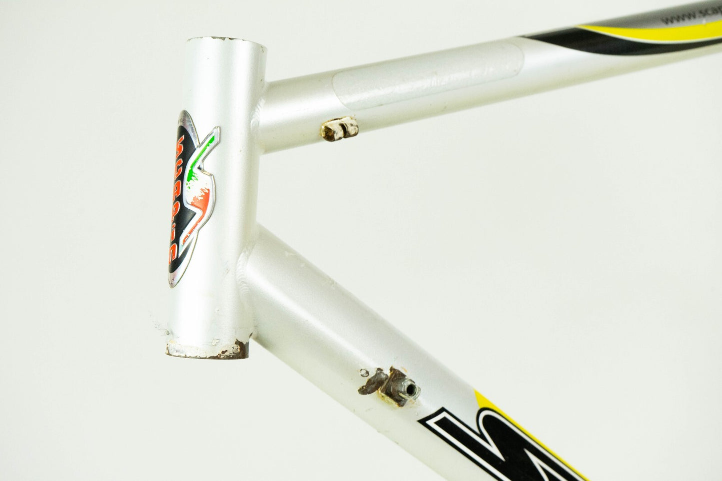 SCAPIN VINTAGE FRAME 53 54 ROAD BIKE STEEL BICYCLE 90S WHITE COLUMBUS GENIUS EOS