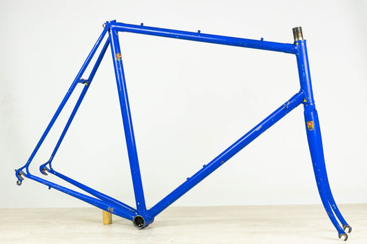 VINTAGE COLUMBUS SL FRAME 60 59 STEEL ROAD BIKE CAMPAGNOLO OLD 80s blue CINELLI