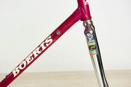 BOERIS VINTAGE ORIA STEEL FRAME 80s GPM OLD 52 54 ROAD BIKE BICYCLE PURPLE 90S