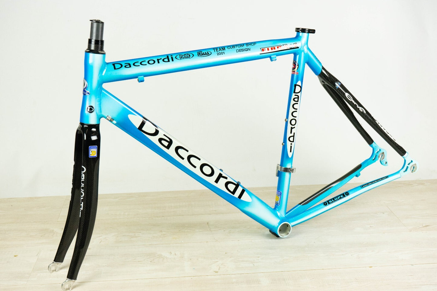 NOS DACCORDI FIBRA TEAM COLUMBUS ALTEC 2 VINTAGE FRAME 53 ROAD BIKE ALU CARBON M