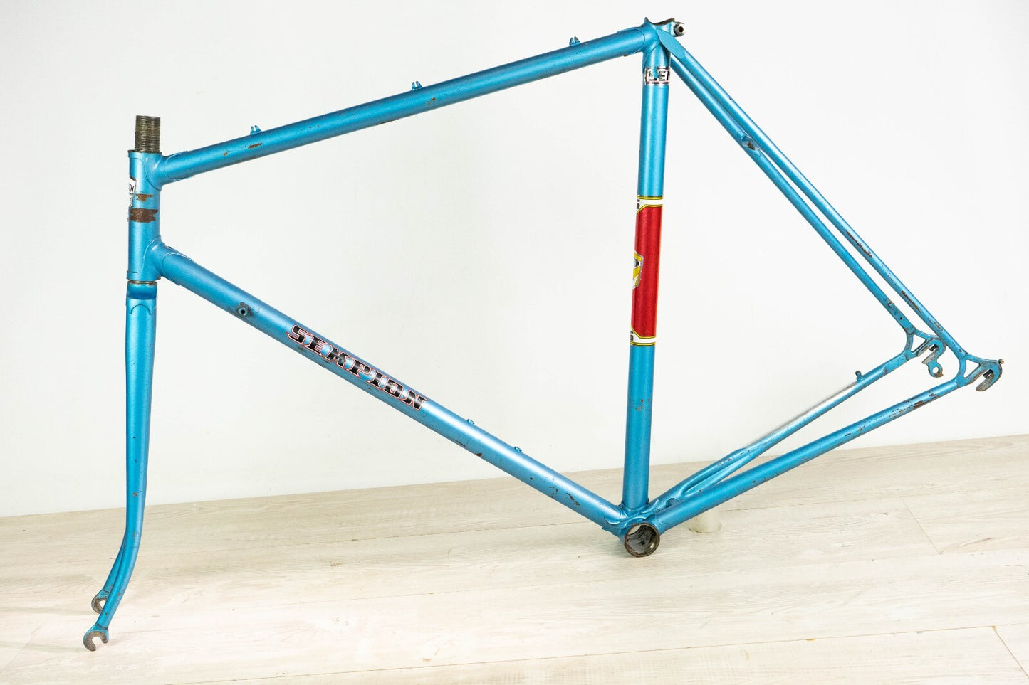 SEMPION VINTAGE FRAME 55 56 STEEL ROAD BIKE 700c BICYCLE 28" blue OLD CLASSIC