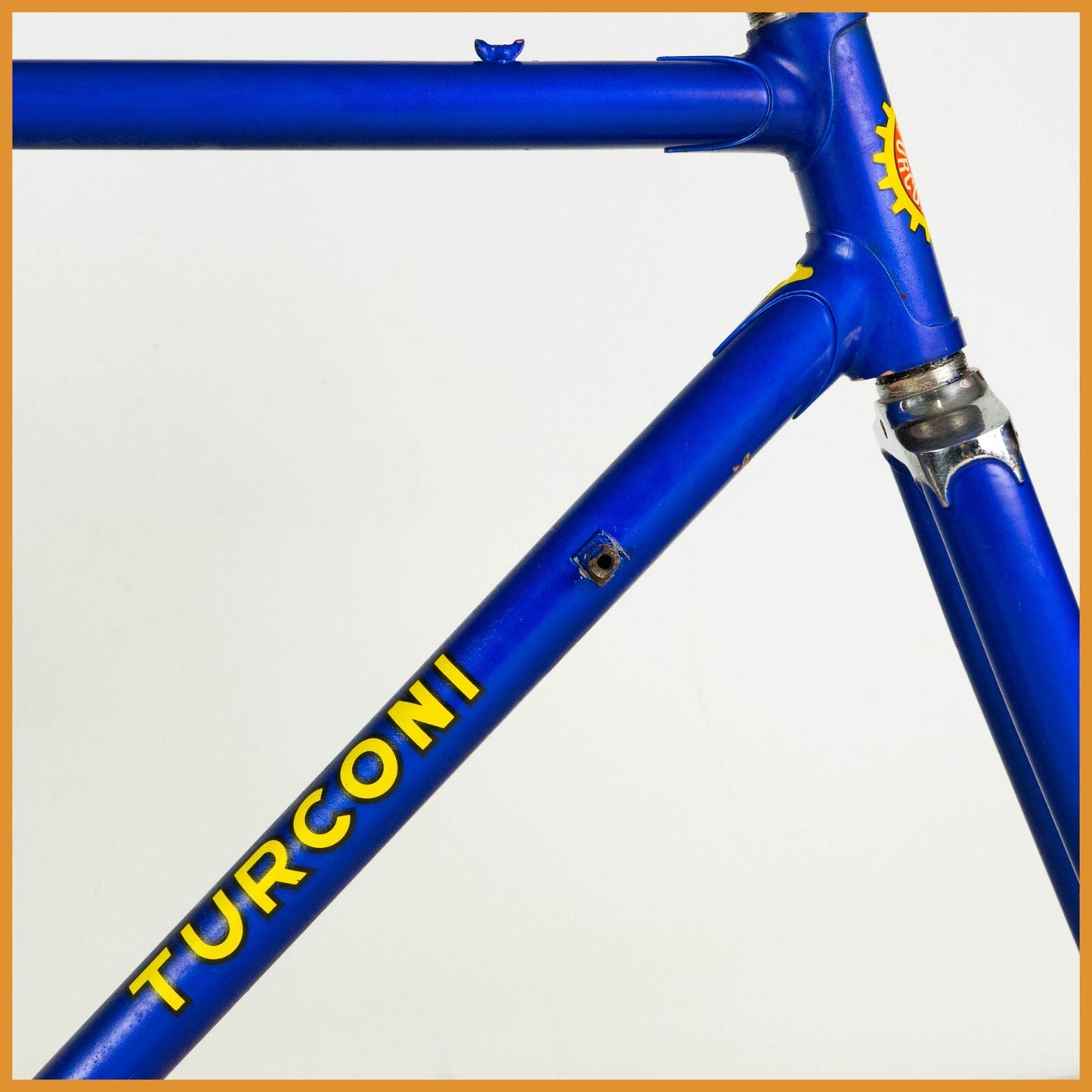 TURCONI VINTAGE FRAME 51 54 STEEL ROAD BIKE 700c BICYCLE 28" BLUE OLD CLASSIC