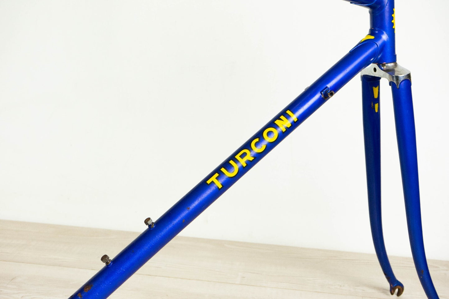 TURCONI VINTAGE FRAME 51 54 STEEL ROAD BIKE 700c BICYCLE 28" BLUE OLD CLASSIC