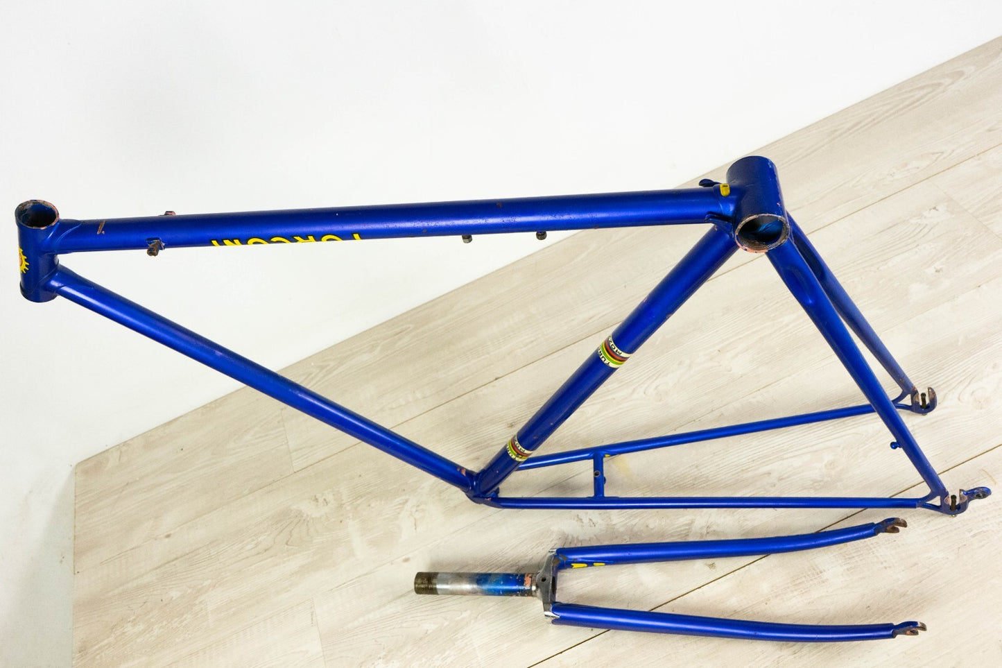 TURCONI VINTAGE FRAME 51 54 STEEL ROAD BIKE 700c BICYCLE 28" BLUE OLD CLASSIC