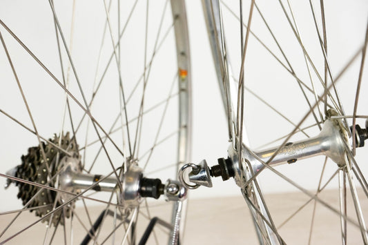 CAMPAGNOLO RECORD NISI WHEELS 700c 28" TUBULAR ROAD BIKE VINTAGE 70S 80S OLD