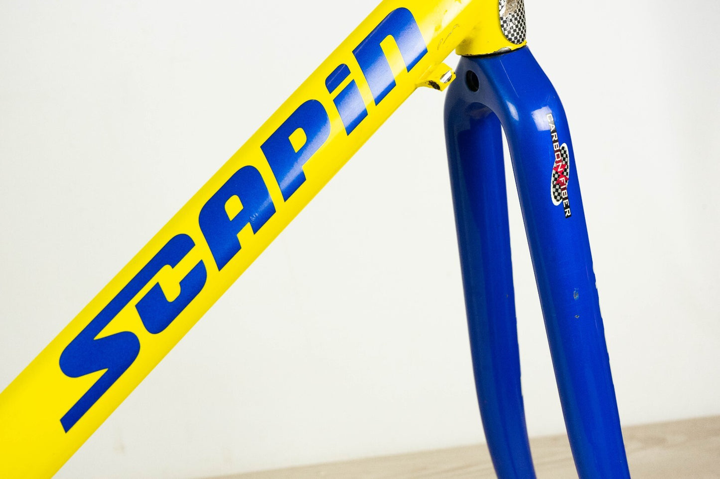 SCAPIN KS PRO VINTAGE FRAME 52 53 ROAD BIKE STEEL TEAM COLUMBUS NEMO CARBON LOOK