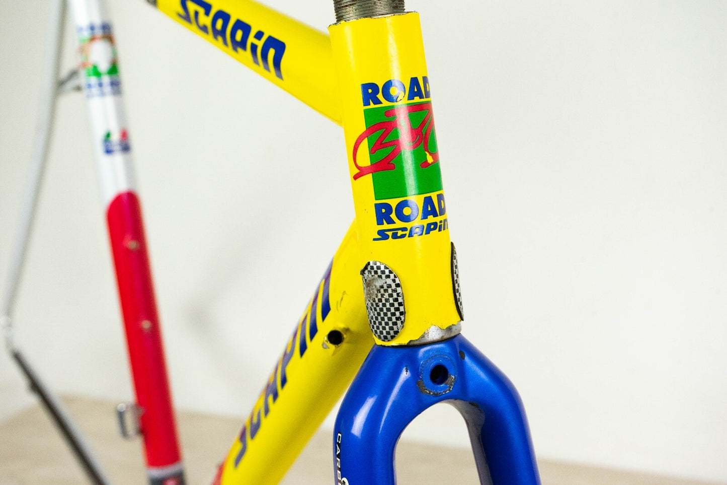 SCAPIN KS PRO VINTAGE FRAME 52 53 ROAD BIKE STEEL TEAM COLUMBUS NEMO CARBON LOOK