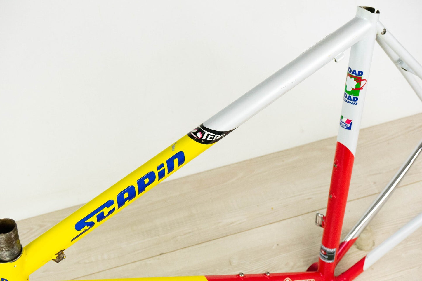 SCAPIN KS PRO VINTAGE FRAME 52 53 ROAD BIKE STEEL TEAM COLUMBUS NEMO CARBON LOOK