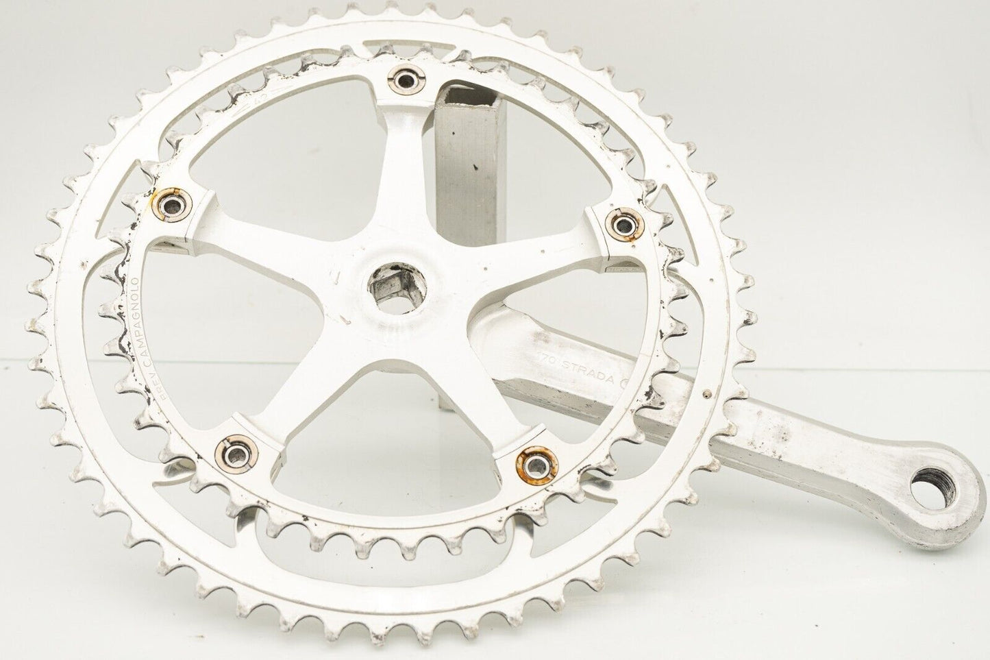 1981 CAMPAGNOLO SUPER RECORD CRANKSET ROAD BIKE VINTAGE SQUARE TAPER 80s 170 mm