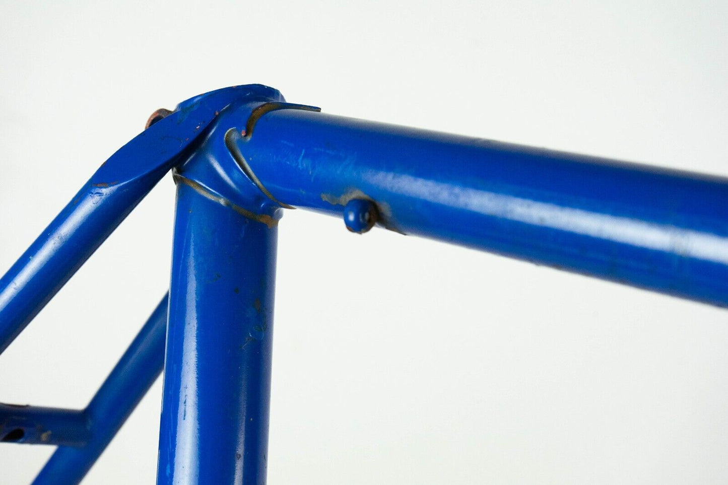 VINTAGE FRENCH 52 STEEL FRAME SET 60S OLD ROAD BIKE BICYCLE SPORT 50S BLUE SMALL