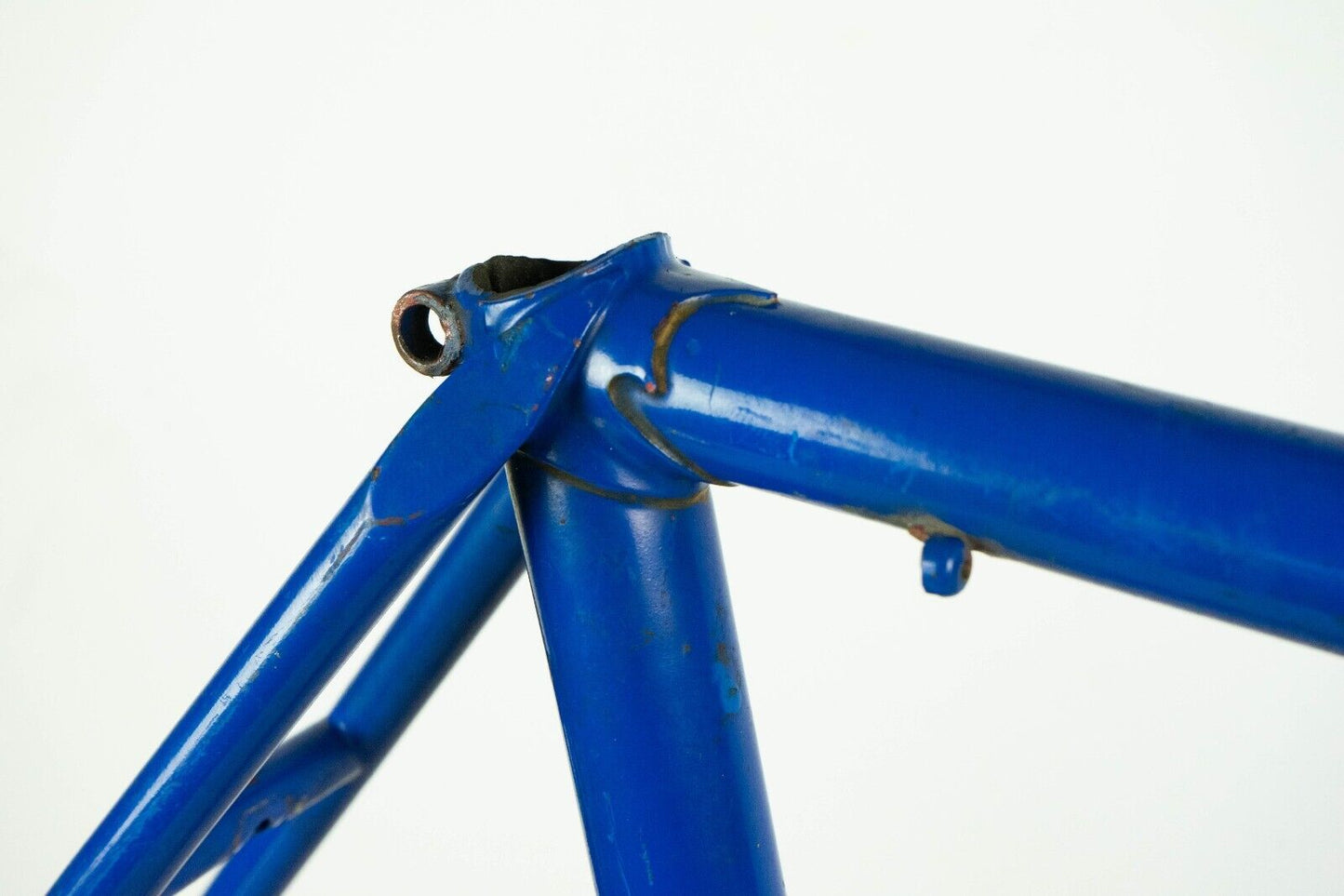 VINTAGE FRENCH 52 STEEL FRAME SET 60S OLD ROAD BIKE BICYCLE SPORT 50S BLUE SMALL