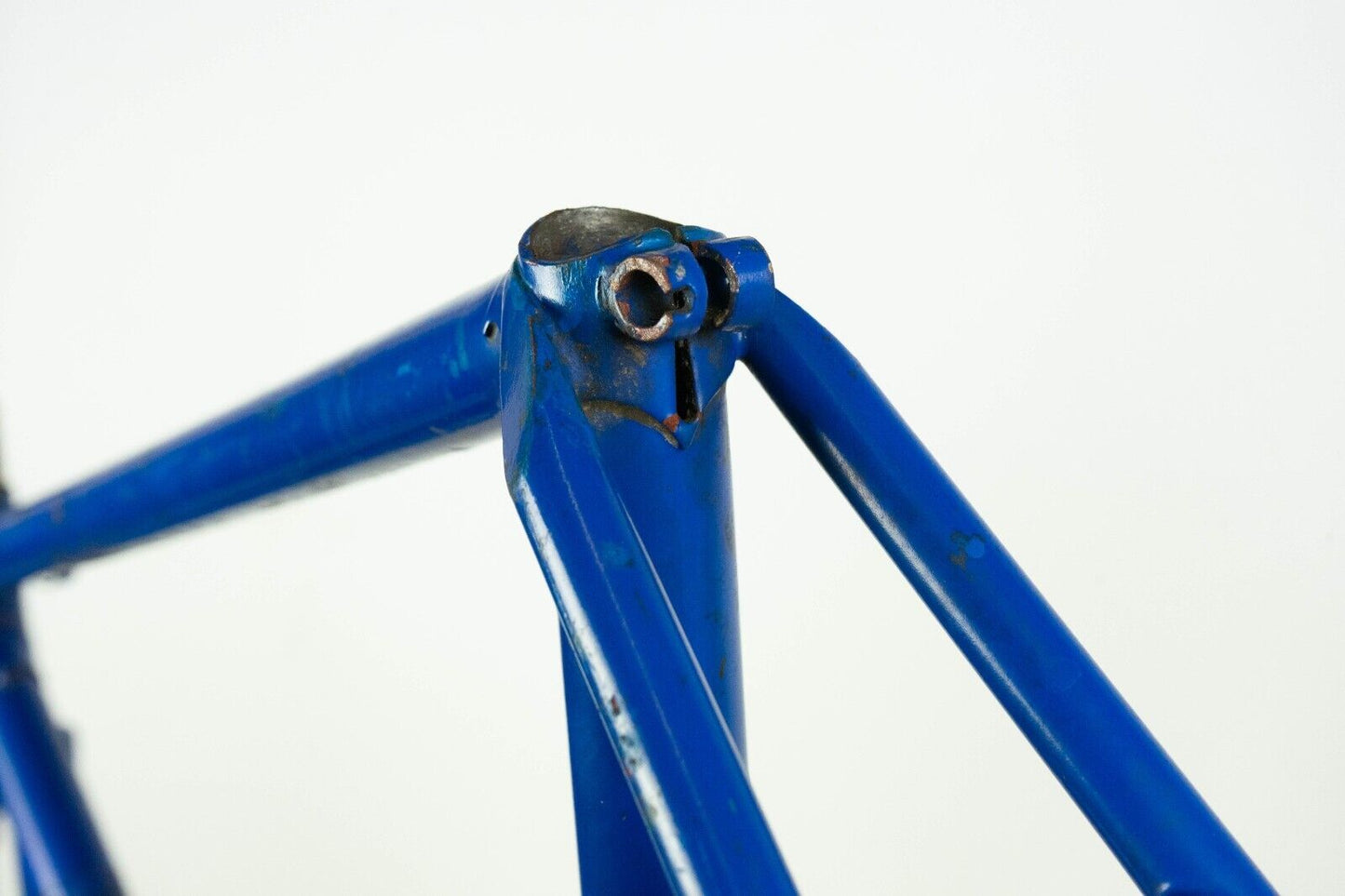 VINTAGE FRENCH 52 STEEL FRAME SET 60S OLD ROAD BIKE BICYCLE SPORT 50S BLUE SMALL