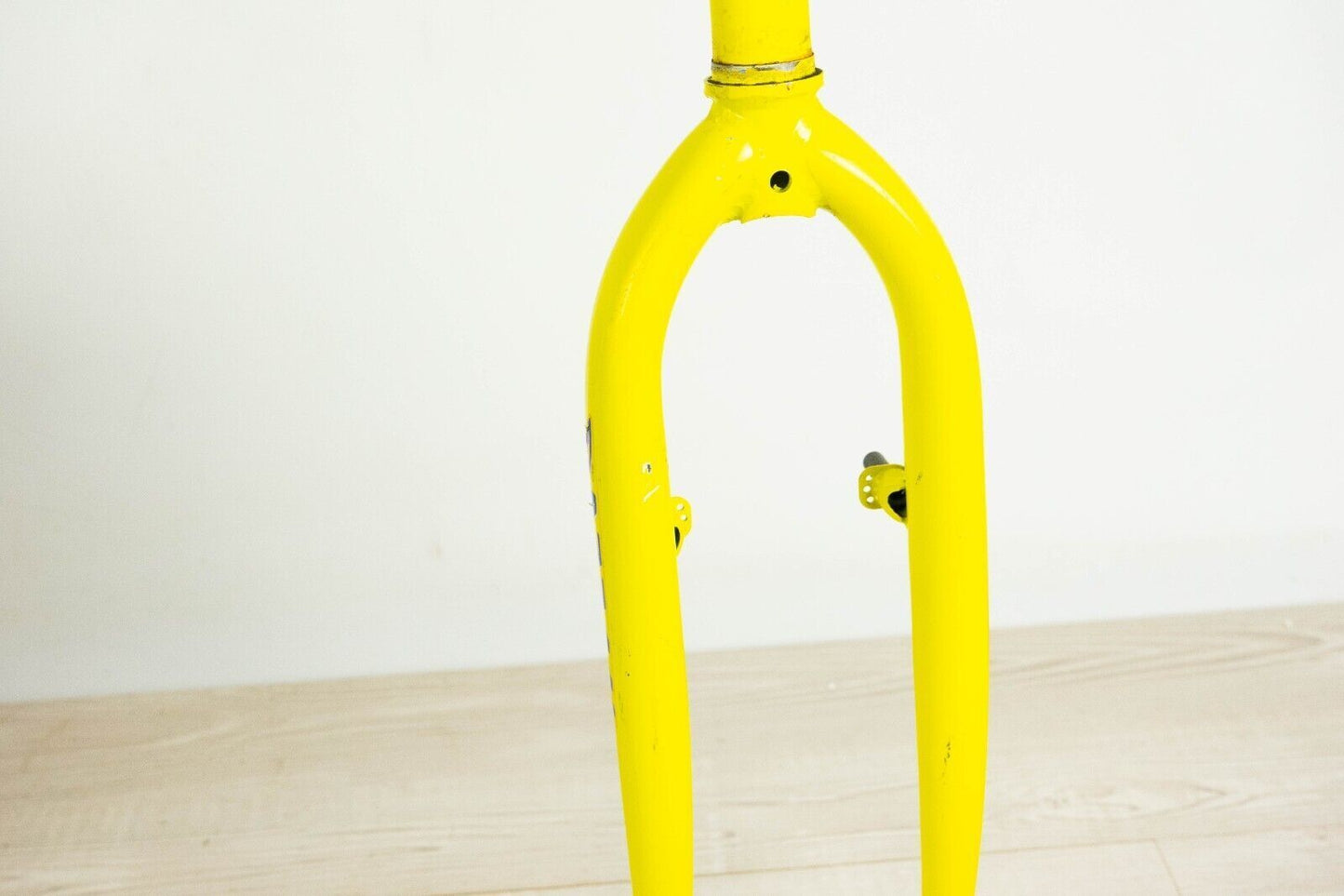 VINTAGE MTB STEEL FORK 1"1/8 MOUNTAIN BIKE 26" 559 THREADED OLD BICYCLE YELLOW