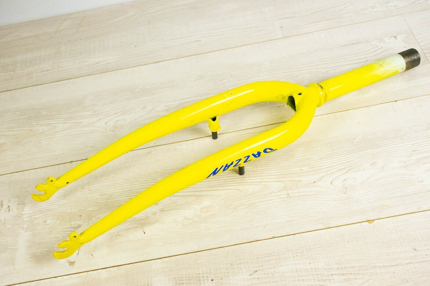 VINTAGE MTB STEEL FORK 1"1/8 MOUNTAIN BIKE 26" 559 THREADED OLD BICYCLE YELLOW