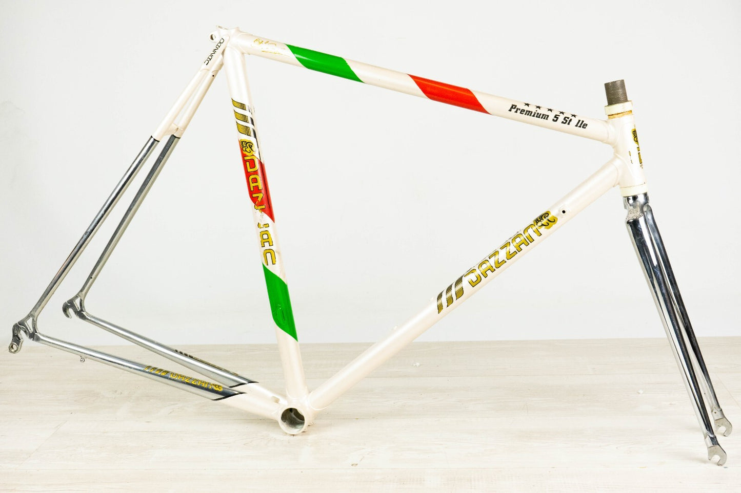 NOS DAZZAN VINTAGE TT FRAME 52 700C 650C STEEL TIME TRIAL BIKE CRONO COLUMBUS 90