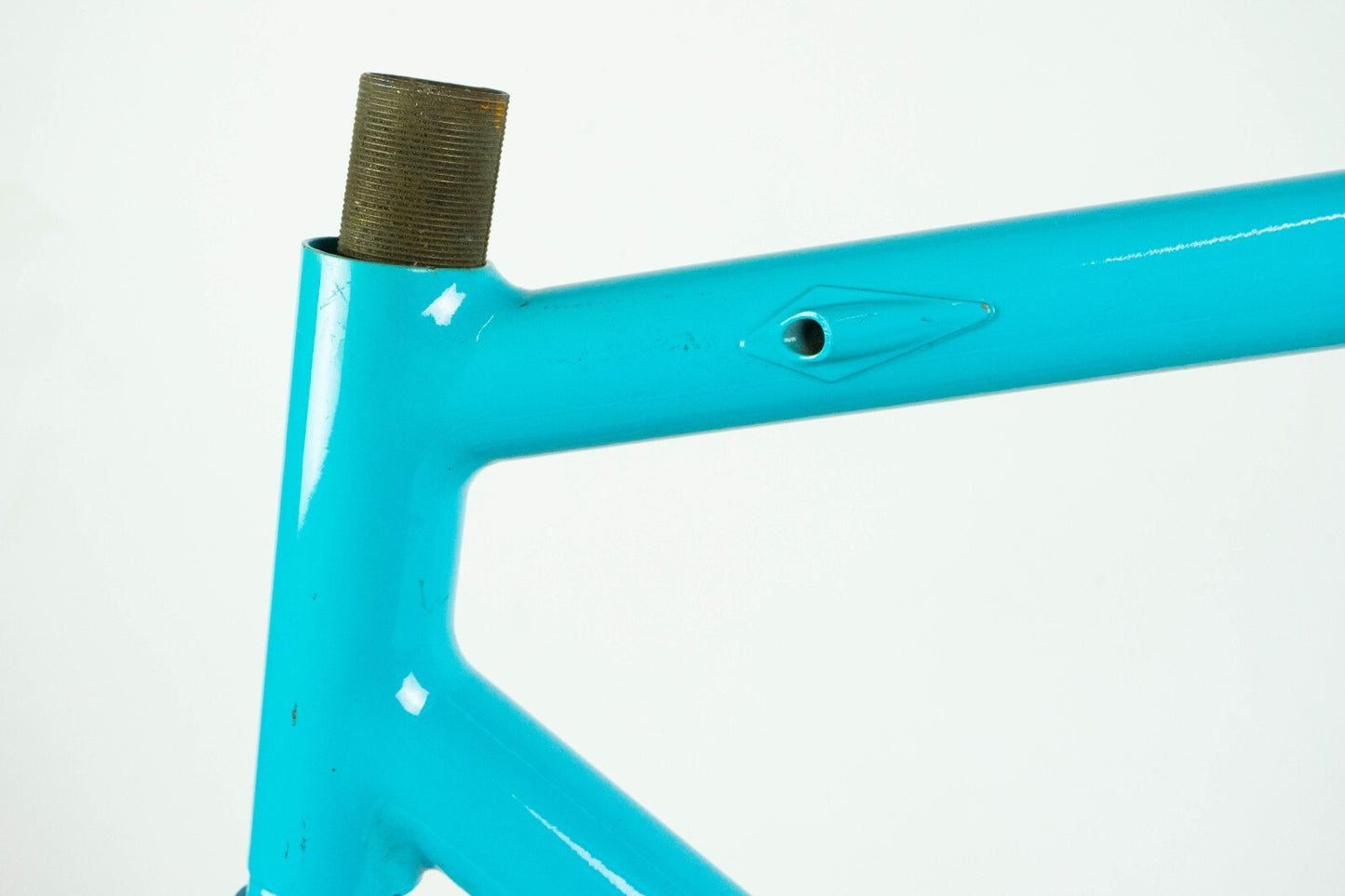 ROSSIN PERFORMANCE VINTAGE COLUMBUS GENIUS FRAME SET 55 ROAD BIKE STEEL 90S OLD