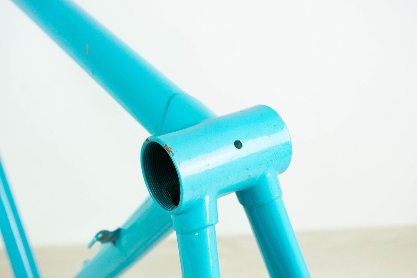 ROSSIN PERFORMANCE VINTAGE COLUMBUS GENIUS FRAME SET 55 ROAD BIKE STEEL 90S OLD