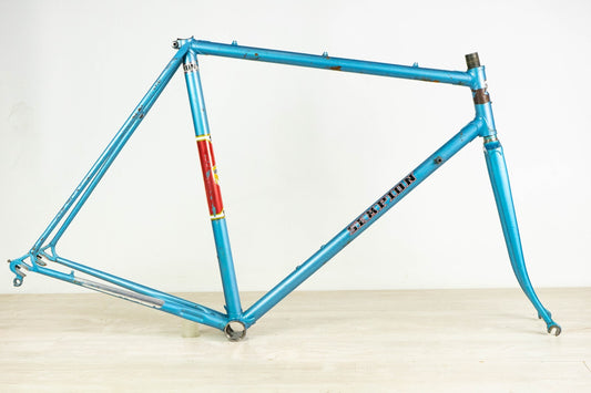 SEMPION VINTAGE  FRAME 55 56 STEEL ROAD BIKE 700c BICYCLE 28" blue OLD CLASSIC
