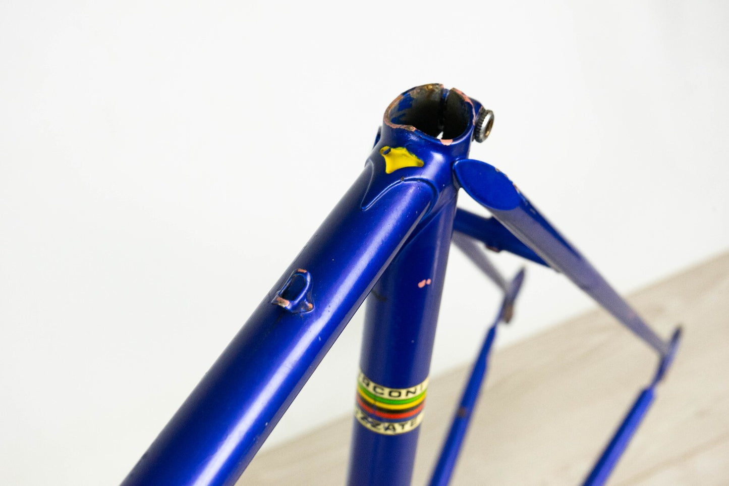 TURCONI VINTAGE  FRAME 51 54 STEEL ROAD BIKE 700c BICYCLE 28" BLUE OLD CLASSIC