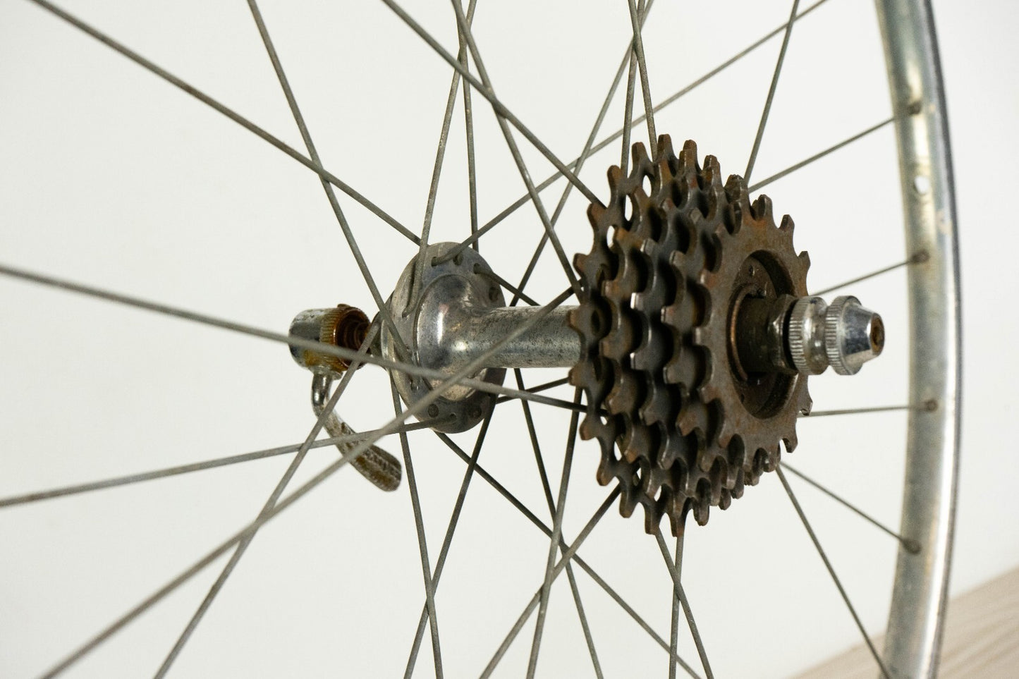 CAMPAGNOLO NUOVO GRAN SPORT WHEELS 24" NISI MILLED TUBULAR ROAD BIKE VINTAGE OLD