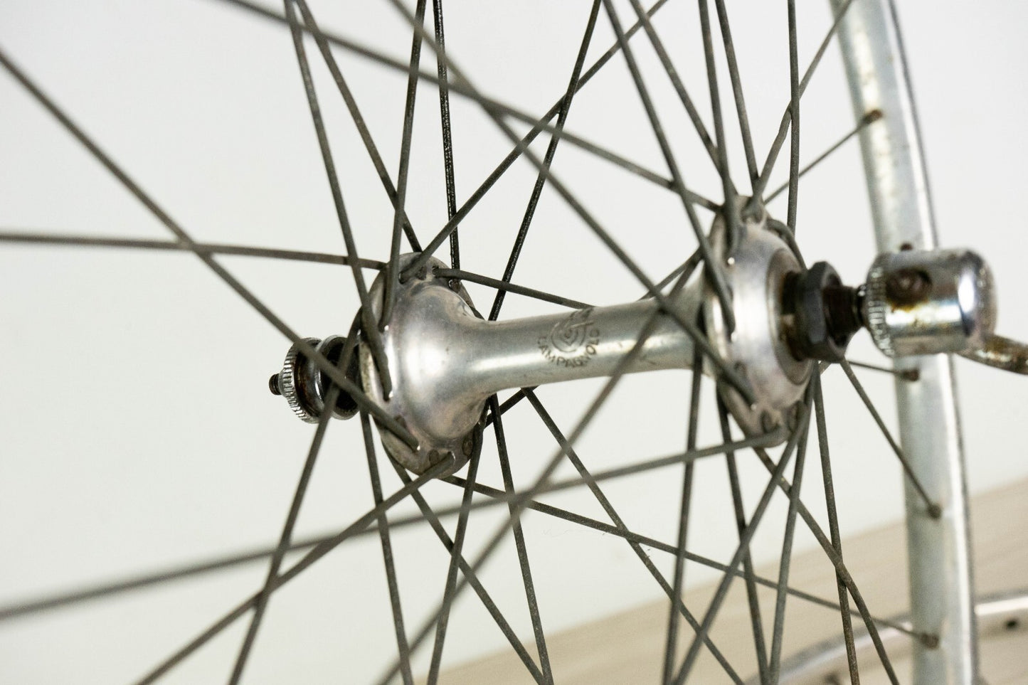 CAMPAGNOLO NUOVO GRAN SPORT WHEELS 24" NISI MILLED TUBULAR ROAD BIKE VINTAGE OLD