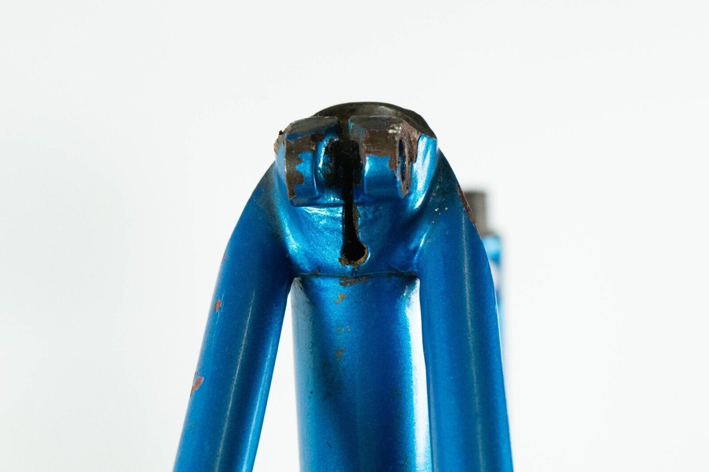 VOLTA VINTAGE FRAME SET 55 56  STEEL ROAD BIKE CAMPAGNOLO BLUE OLD REYNOLDS 70S