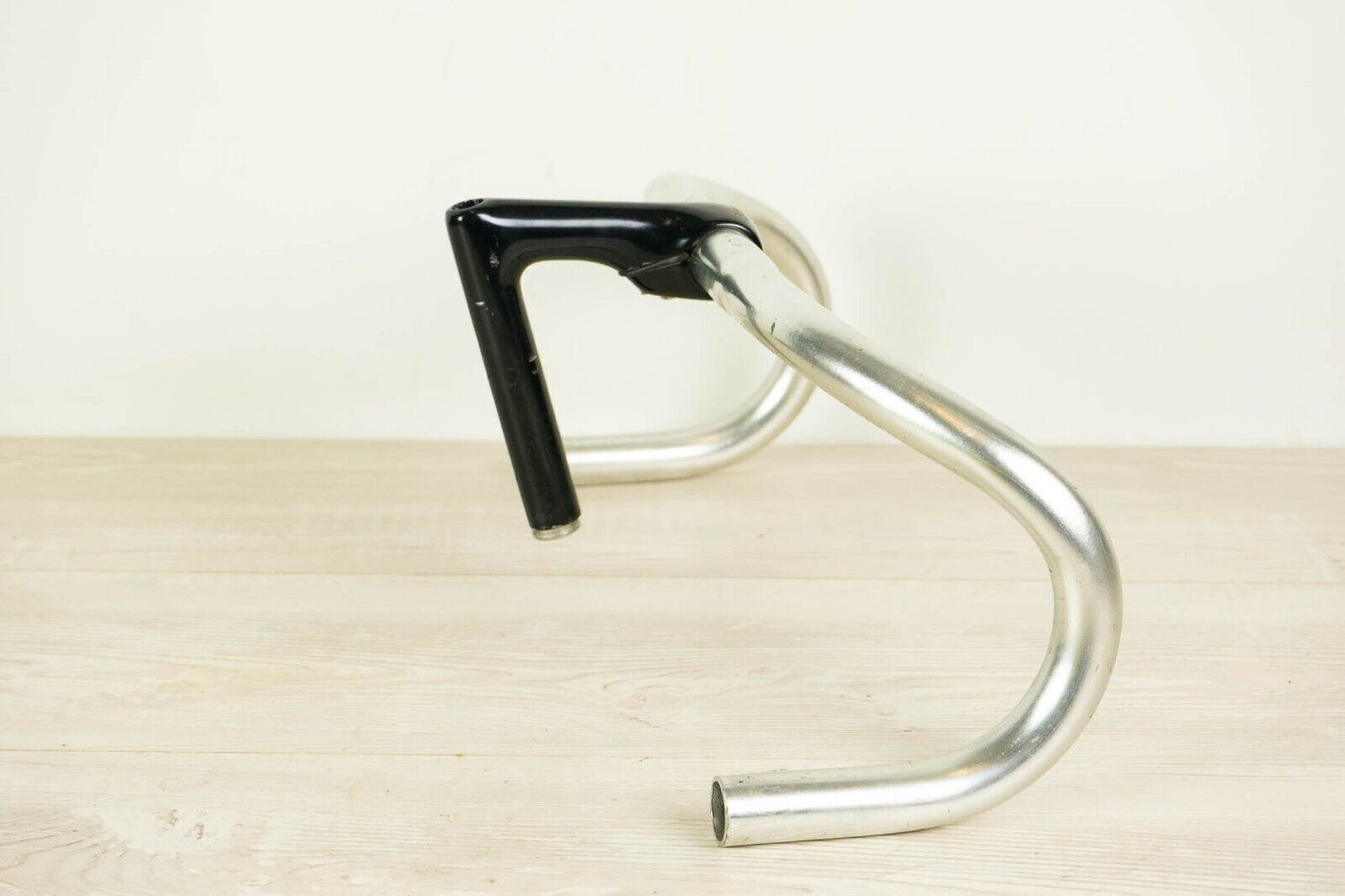 3ttt STEM HANDLEBAR 40 STEM 100 mm RECORD 84 ROAD BIKE VINTAGE SILVER BLACK 80S