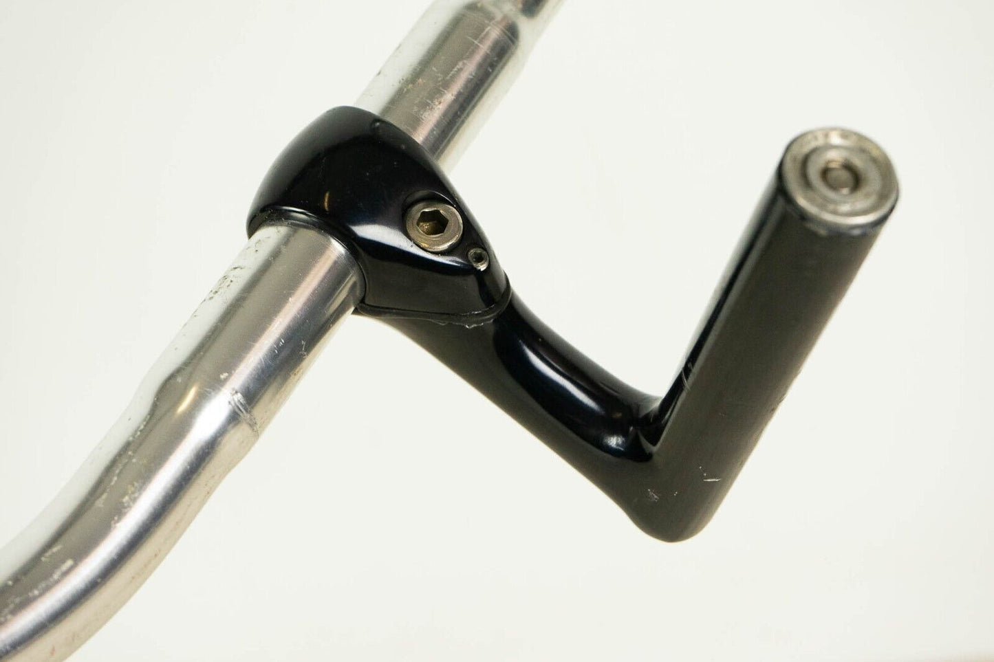 3ttt STEM HANDLEBAR 40 STEM 100 mm RECORD 84 ROAD BIKE VINTAGE SILVER BLACK 80S