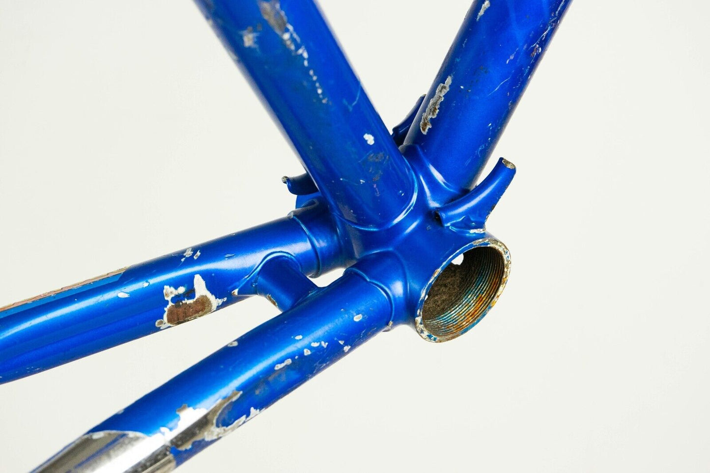 VINTAGE FRAME ROAD BIKE 52 53 STEEL BLUE CAMPAGNOLO COLUMBUS SL (?) 700C 28"